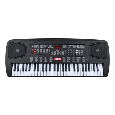 Teclado Musical Kaiser MTC-5485 54 Teclas Modo De Enseñanza 10 Percusiones 100 Tonos y 100 Ritmos 10 Canciones Demo Incluye Atril | Meses sin interés