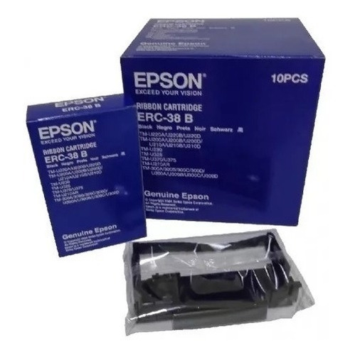 10 Cinta Ribbon Erc-38b Epson Bk Tmu Tm It Tm-u200d 300a 3