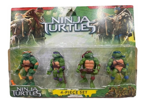 Muñecos Tortugas Ninjas Blister X 4 Personajes