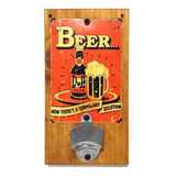 Destapador De Botella Pared Chapa Vintage Duff Beer Original