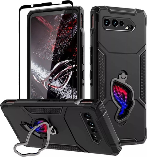 Capa Rog Phone 5 Armor Military + 2 Películas Frontais Top