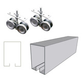 Riel U 2mts - Puerta Corrediza Garaje + Rod. Dobles Rog800