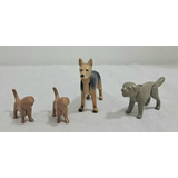 Playmobil Lote De 4 Perros Coleccion G20