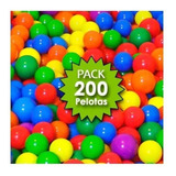 200 Uds. De Pelotas Plásticas Para Piscina Colores Surtidos