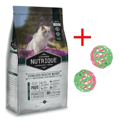 Nutrique Gato Castrado Healthy Cat Natural 2 Kg + Sorpresa