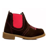 Bota Botina Feminina Infantil Texana Couro Country Promoção