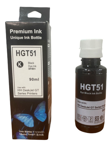 Botella Tinta Generica Para Gt51 Gt53 Hp Tank 315 Pico Esp.