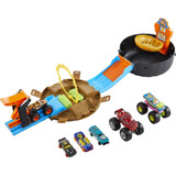 Hot Wheels Monster Trucks Stunt - Juego De Neumáticos Incluy