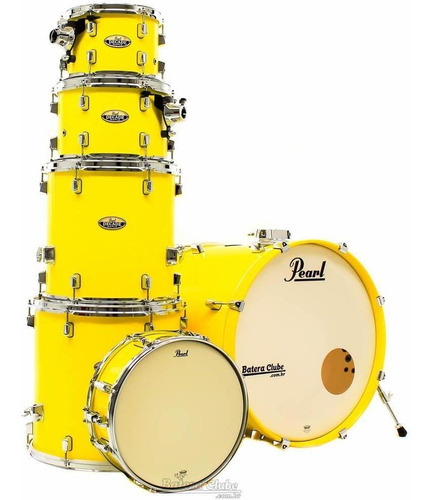 Bateria Pearl Decade Yellow 20,10,12,14,16 C/caixa Shellpack