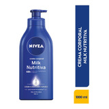 Crema Corporal Nivea Body Milk Nutritiva X 1 Litro