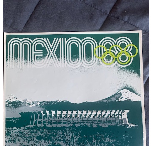 Póster Original Vintage Juegos Olimpicos Mexico 1968