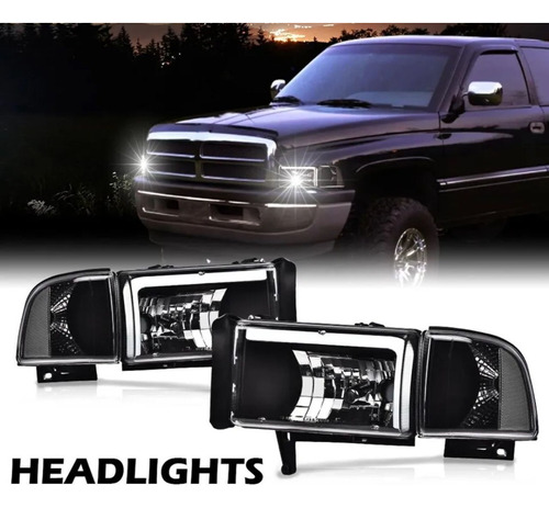 Faros Dodge Ram 1500 2500 3500 94 95 96 97 98 99 00 01 02  Foto 3