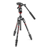 Manfrotto Mvkbfrtc-liveus Befree Live Carbon Fiber Video Tri