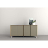 Mueble Bahiut Vajillero 4 Puertas 180 Cm Moderno Living 