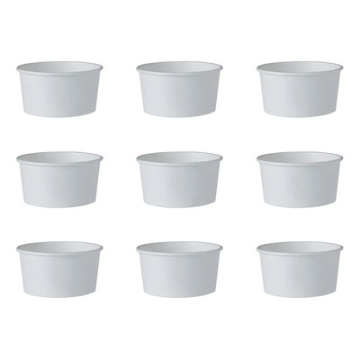 Vaso Para Helado 6 Onzas Inix 250 Piezas Carton Encerado Color Blanco | Envío gratis