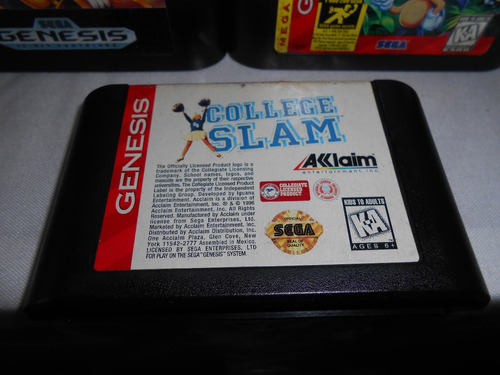 College Slam Para Su Sega Genesis,funcionando.