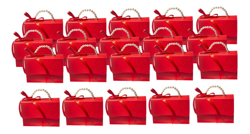 Cajas De Regalo Del Favor De La Boda Goodie Creativo M Rojo