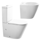 Combo Inodoro Largo Piazza Padova Blanco + Bidet