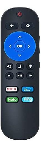 Control Remoto Zdalamit Compatible Con Rca Roku Tv -negro