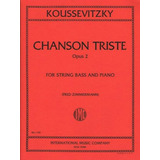 Partitura Para Contrabajo Y Piano - Chanson Triste, Op. 2 - 