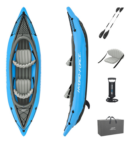 Kayak Inflable Bestway Cove Champion Para 2 Personas + Remos