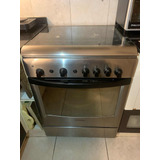 Cocina Ariston 60cm 4 Hornallas Horno A Gas C/ Grill Acero