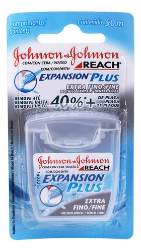 Fio Dental Johnson's Expansion Plus Extra Fino 50m