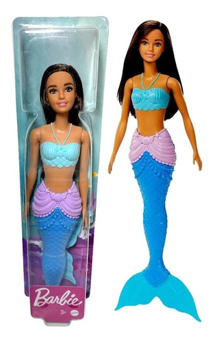 Barbie Sirena Dreamtopia Morena De Traje Turquesa Mattel