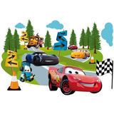 Decoración Cuarto Infantil Vinil Cars Rayo Mcqueen 80x55cm