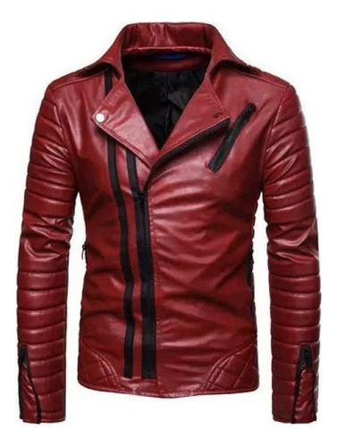 Chaqueta De Cuero Para Hombre, Chaqueta De Piel, Resistente