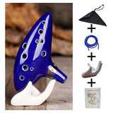 Aovoa Profesional 12 Agujero Ocarina De Ceramica Alto C Ocar