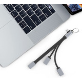 Hub Usb-c A Usb 3.0 /2.0 Tbath 3 En 1 Para Mac Surface Y ...