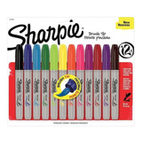 Marcadores Sharpie Punta Pincel Brush Tip Pen X 12 Colores