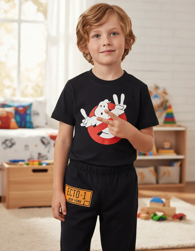 Pijama Fresca Niños Cazafan3
