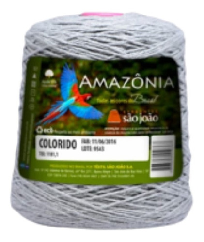 Barbante Para Crochê Colorido Número 6 Fio Amazonia 400