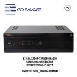 Estabilizador Condicionador De Energia Savage Gr5100ex 3500w