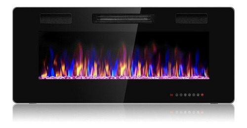 Calefactor Chimenea Eléctrica Empotrable Ultradelgada De 42