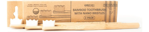 Cepillos De Dientes De Bambú Livecoco, Nanocerdas (adultos),