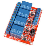 Oky3013-3-5v Modulo 4 Relevadores 5v/disp Bajo/opto