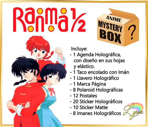 Ranma 1/2 Caja Misteriosa Mystery Box Anime Manga