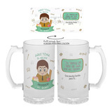 Mug Cervecero Taza Profesor Vidrio Opalizado