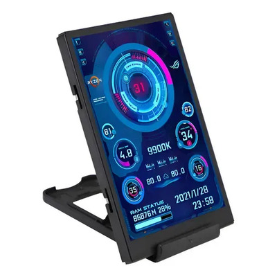 Tela Ips Monitoramento 3.5 Polegadas Secundaria USB Monitor Turzx Telinha auxiliar Aida 64 Mini Tela PC | Frete grátis