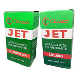 Acrílico Jet Clássico Pó 220g + Líquido 120ml Resina Kit +nf