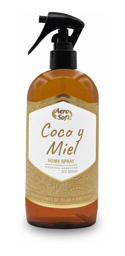 Perfumina Textil Coco Y Miel Home Spray Esencia Naturales Y+