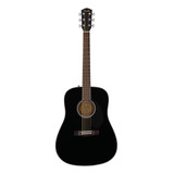 Guitarra Acústica Fender Classic Design Cd-60s Para Diestros Black Brillante