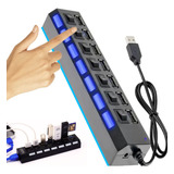 Adaptador Extensão Usb Hub 2.0 C/ Interruptor Liga/desliga 