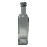 Tequilera Vidrio Cuadrada 60 Ml ( 50 Piezas)