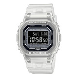 Reloj Para Hombre G-shock 5600 Dwb5600g-7dr Transparente Color De La Correa Blanco Color Del Fondo Negro