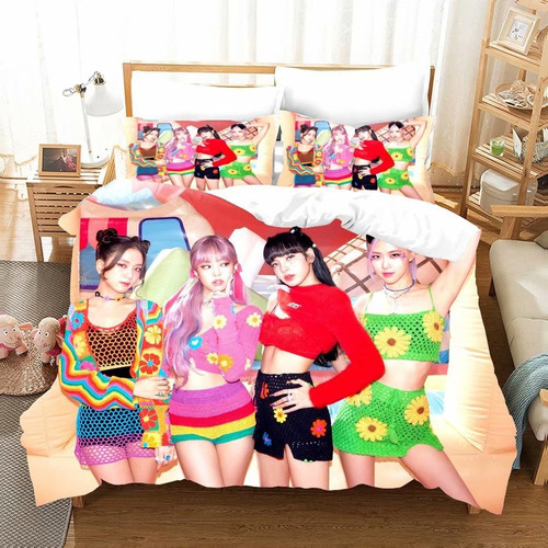 Blackpink Kpop - Juego De Cama Individual (3 Piezas) 1