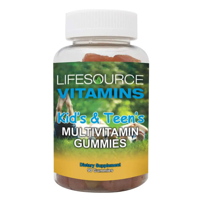 Multivitamínico Lifesource Gomitas Niños Adolescentes 90 Uds Vitaminas Minerales Naranja